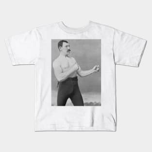 Overly Manly Man Kids T-Shirt